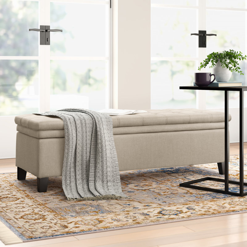 Loganton Upholstered Flip Top Storage Bench Joss & Main